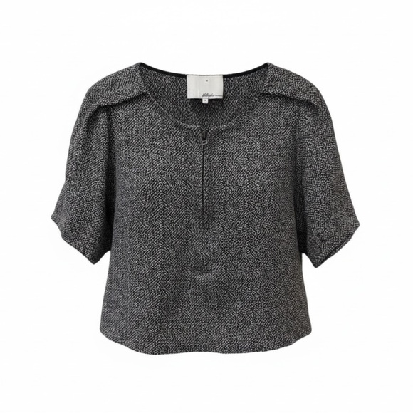 3.1 Phillip Lim Tops - 3.1 Phillip Lim black/white cropped top, large